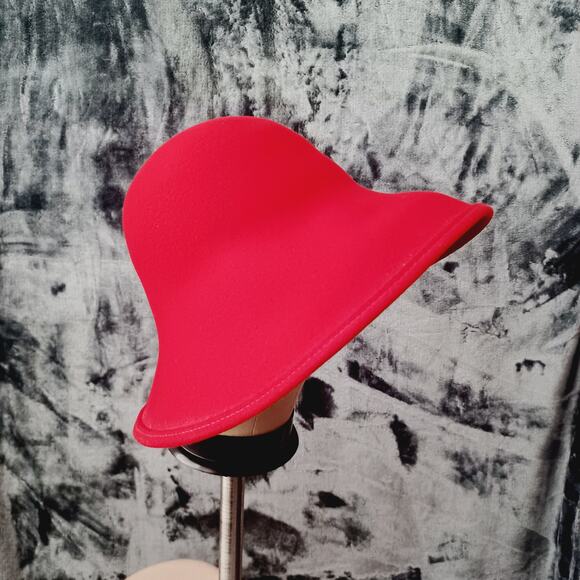 Scala Red Wool Felted  Hat 100% Wool - Picture 2 of 6